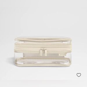 Away Clear Toiletry Bag in Salt White